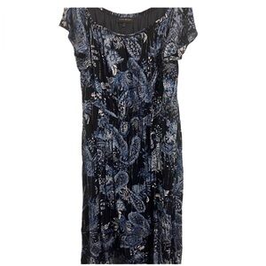 Lane Bryant blue parsley dress